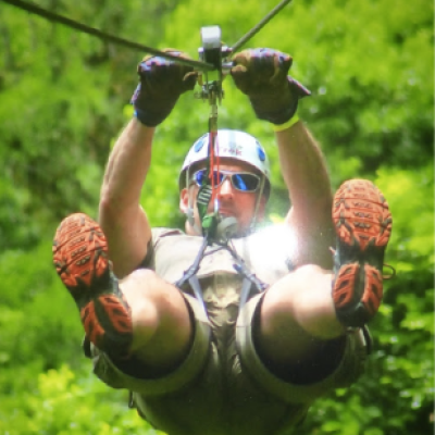 Zip lining in Costa Rica